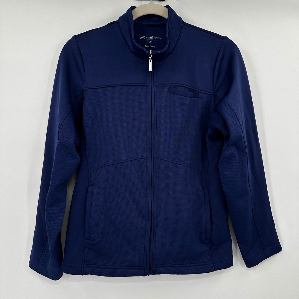 Tommy Armour Dri-Logic Womens Navy Blue Full Zip‎ Golf Athletic Jacket Small